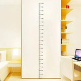 Kids growth chart wall sticker with waterproof self adhesive ruler - black