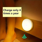 1pc Motion Sensor Night Light - Wireless LED Detector Lamp for Bedroom Staircase Closet and Room Decor-