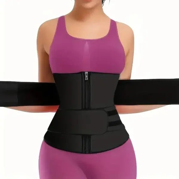 Unisex Waist Trainer Slimming Body Shaper Fitness Belt - H / S