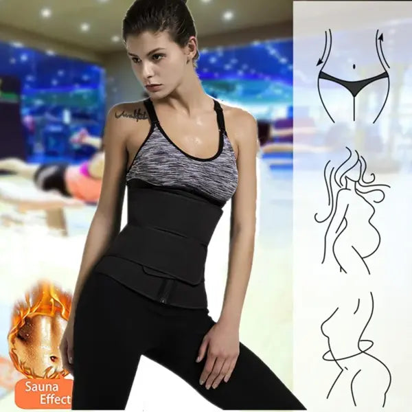 Unisex Waist Trainer Slimming Body Shaper Fitness Belt