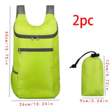 Clyine Lightweight Foldable Waterproof Weekend Travel Bag - green2pc