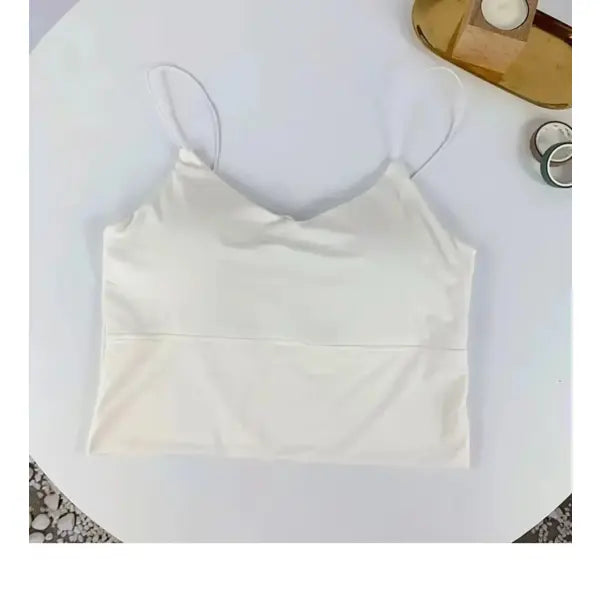 Seamless Ice Silk Tube Top Padded Wireless Backless Summer Bralette - One Size / Khaki