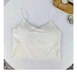 Seamless Ice Silk Tube Top Padded Wireless Backless Summer Bralette - One Size / Khaki