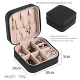 Single Layer Leather Jewelry Box 10cm Travel Jewelry Packaging