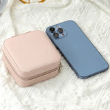 Single Layer Leather Jewelry Box 10cm Travel Jewelry Packaging