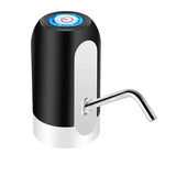 Water Bottle Pump USB Charging Plastic Auto Switch Hydration Tool - black