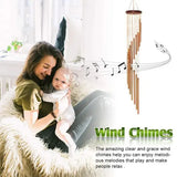 1piece 12 Tubes Aluminum Alloy Wind Chimes with Hook Gold/silver Bells for Outside Home Wedding Party Memorial