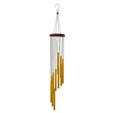 1piece 12 Tubes Aluminum Alloy Wind Chimes with Hook Gold/silver Bells for Outside Home Wedding Party Memorial
