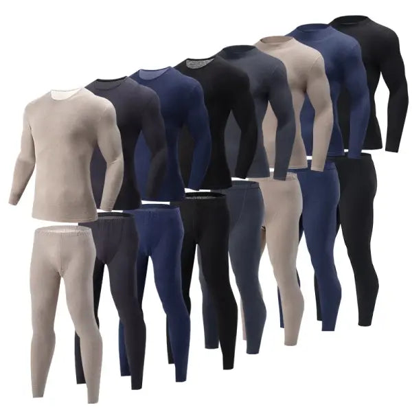 Men’s Polyester Spandex Knit Long Johns