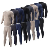 2/4 Pcs Men’s Solid Color Simple Autumn And Winter Thermal Underwear Comfortable And Casual Bottoming Underwear