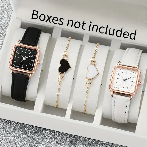 Fashion Minimalist Watch Luxury with Arabic Numeral Markers - black