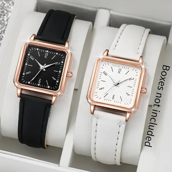 Fashion Minimalist Watch Luxury with Arabic Numeral Markers - black