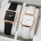 Fashion Minimalist Watch Luxury with Arabic Numeral Markers - black