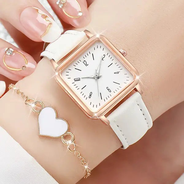 Fashion Minimalist Watch Luxury with Arabic Numeral Markers - black