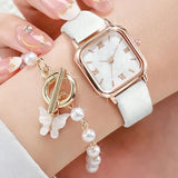 Fashion Minimalist Watch Luxury with Arabic Numeral Markers - black