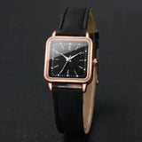Fashion Minimalist Watch Luxury with Arabic Numeral Markers - black