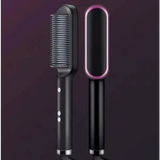 2 In 1 Hair Straightener Hot Comb with Negative Ion Technology - 2pcs A Black / US / With box - Hair Straightener