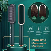 2 in 1 hair straightener hot comb with negative ion technology