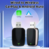 2-in-1 Wired to Wireless CarPlay & Android Auto Adapter – 5GHz Fast - Himpall