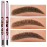 2 in1 Eyebrow pencil professional Cosmetics makeup for women 5 Colors Waterproof Eyebrow Tattoo brush Long Lasting