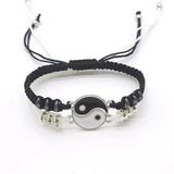 Tai Chi Bracelet Jewelry Set Couple Black White Zinc Alloy Daily Wear - Imitation Rhodium Plated