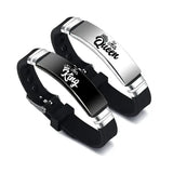 His Queen Her King Couple Bracelet Stainless Steel Set - 6