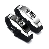 His Queen Her King Couple Bracelet Stainless Steel Set - 4