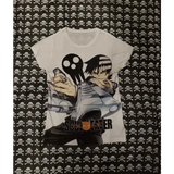 Women’s 2000s Gothic Y2K Crop Top – Kawaii Grunge Baby Tee Vintage Graphic T-Shirt - WHITE / S