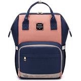 Mummy Maternity Bag - Orangepink navy