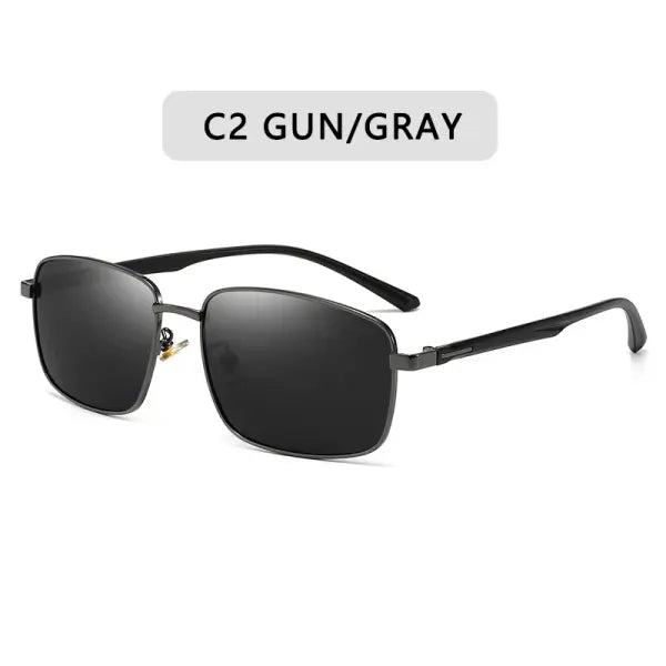 Men Polarized Sunglasses with UV400 Protection Alloy Frame - C2 / Polarized