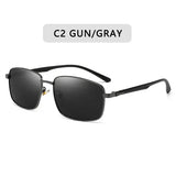 Men Polarized Sunglasses with UV400 Protection Alloy Frame - C2 / Polarized