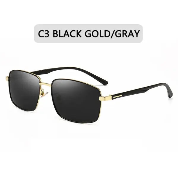 Men Polarized Sunglasses with UV400 Protection Alloy Frame - C3 / Polarized
