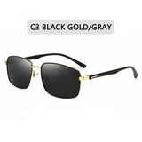 Men Polarized Sunglasses with UV400 Protection Alloy Frame - C3 / Polarized
