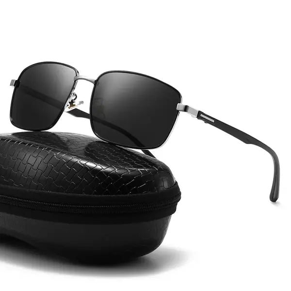 Men Polarized Sunglasses with UV400 Protection Alloy Frame
