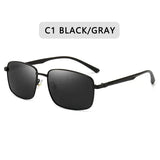 Men Polarized Sunglasses with UV400 Protection Alloy Frame - C1 / Polarized