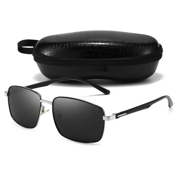 Men Polarized Sunglasses with UV400 Protection Alloy Frame