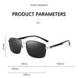Men Polarized Sunglasses with UV400 Protection Alloy Frame