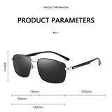 Men Polarized Sunglasses with UV400 Protection Alloy Frame