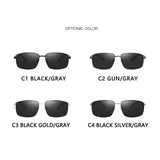 Men Polarized Sunglasses with UV400 Protection Alloy Frame