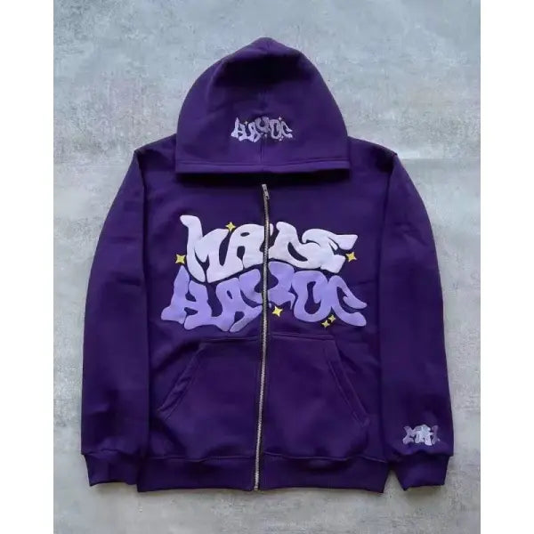 Men’s Hooded Polyester Zipper Clothing for Four Seasons - 7 / S