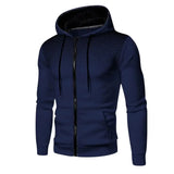 2024 New Men’s Hoodie Jacket Streetwear Long Sleeve Sweatshirts Zipper Hooded Pullover Male Sportswear Men Clothing