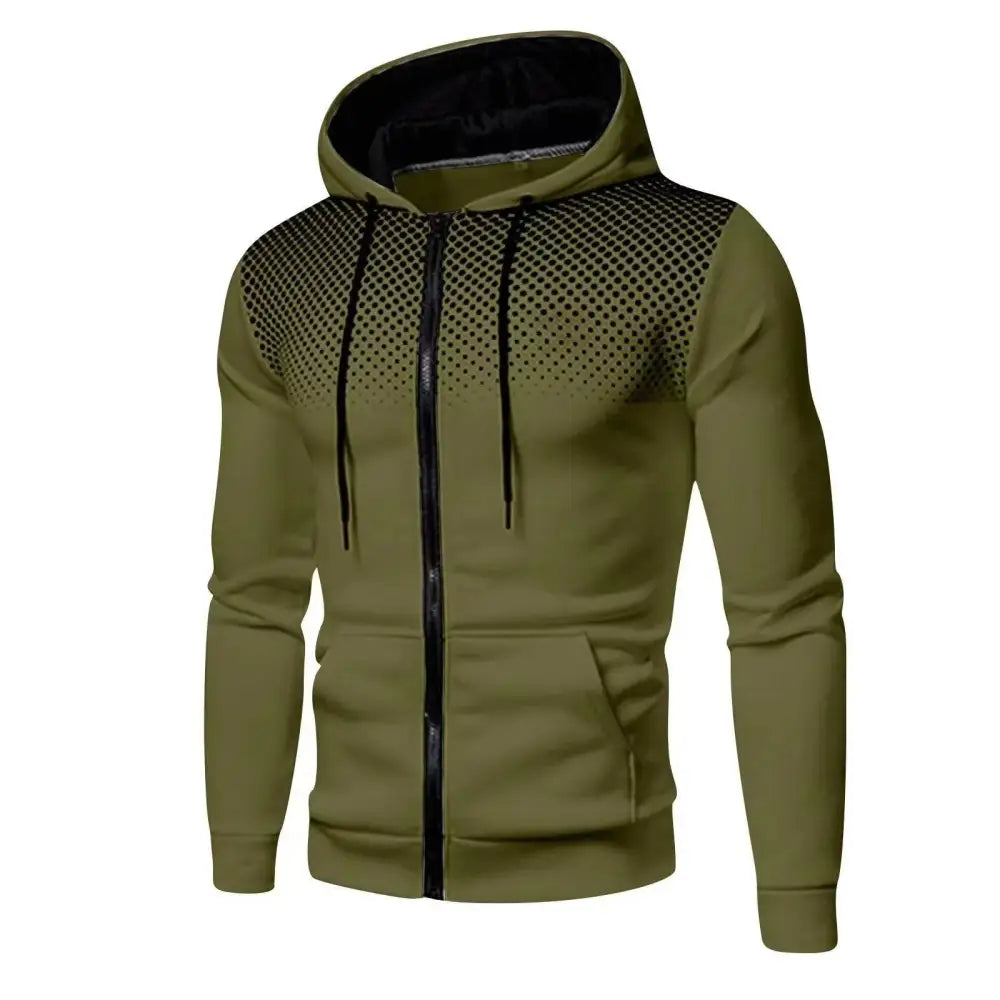 2024 New Men’s Hoodie Jacket Streetwear Long Sleeve Sweatshirts Zipper Hooded Pullover Male Sportswear Men Clothing