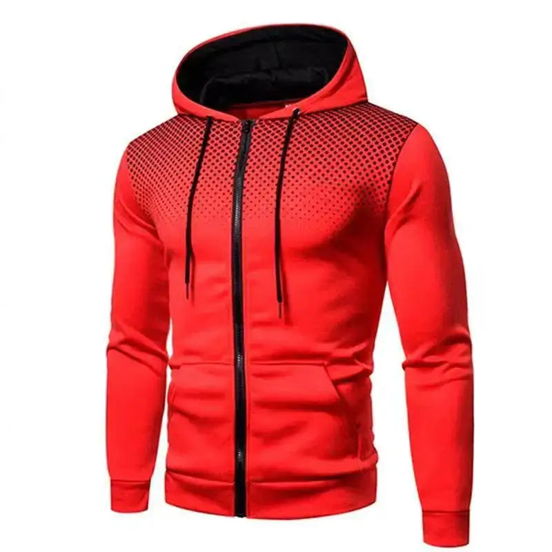 2024 New Men’s Hoodie Jacket Streetwear Long Sleeve Sweatshirts Zipper Hooded Pullover Male Sportswear Men Clothing