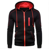 2024 New Men’s Hoodie Jacket Streetwear Long Sleeve Sweatshirts Zipper Hooded Pullover Male Sportswear Men Clothing