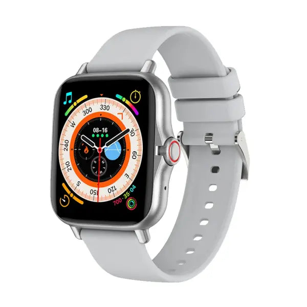 COTAUL C26 Smart Watch with Heart Rate and Silica Gel Band - Silver