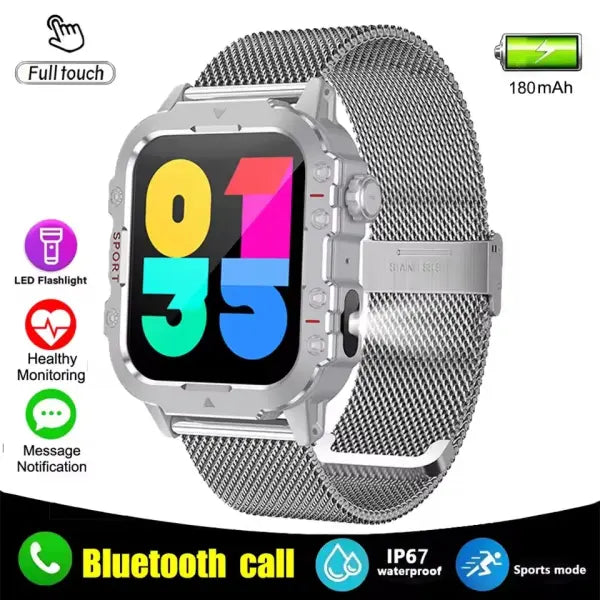 COTAUL C26 Smart Watch with Heart Rate and Silica Gel Band