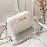Tassel Small Messenger Bag Lingge Embroidery PU Leather Fashion Crossbody
