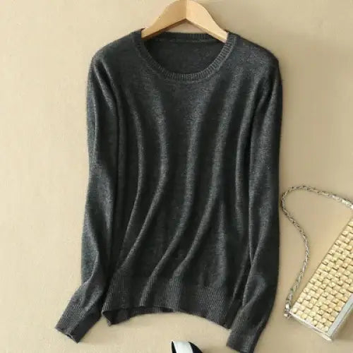 2025 Autumn Winter Sweater Women Long Sleeve O-neck Knit Tops Solid Slim Fit Bottoming Shirt Korean Fashion Pullovers