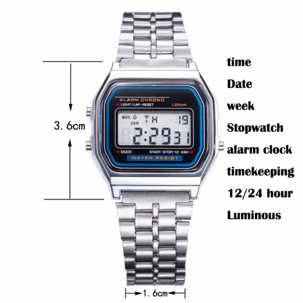 Tinuora Men Sports Waterproof Digital Watches with Bracelet Clasp
