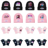 K-Pop Demon Hunters Knitted Hat – Kawaii Anime Cosplay Cap for Men & Women Outdoor Warm Winter Hat